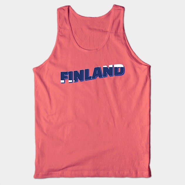 Finland vintage style retro souvenir Tank Top by DesignerPropo